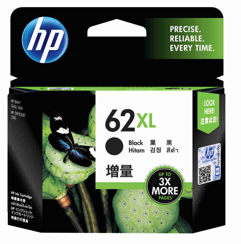 HP 62 XL Cartouche d'encre noire