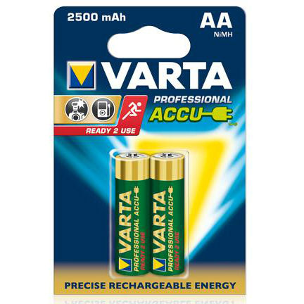 Varta 2x AA 2500mAh R2U Aufladbare Batterien