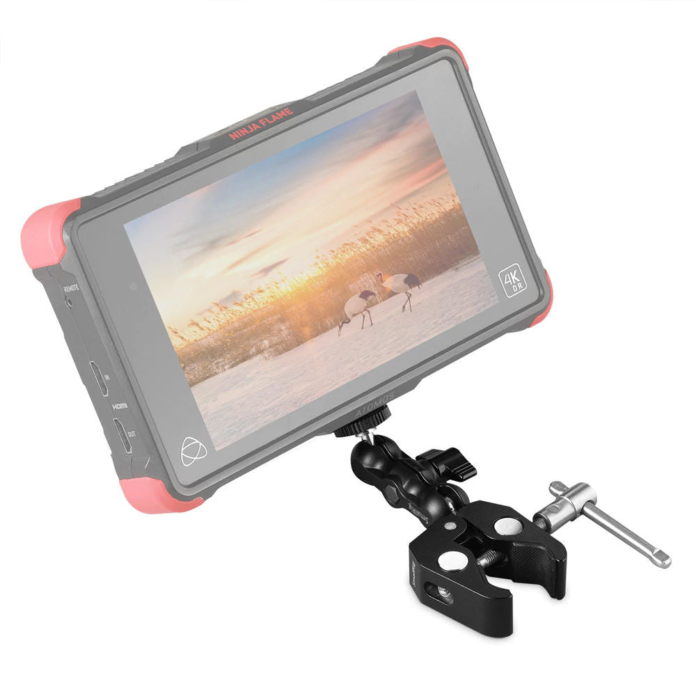 SmallRig 2164 Multi-Functional Crab-Shaped Clamp Weißh Ballhead Magic Arm