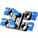 Walimex 19441 Pro 15mm Bloc de serrage double pour plate-forme vidéo