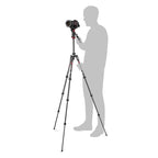 Manfrotto MVKBFRTC-LIVE Befree Advanced Carbon Kit Twistlock mit 2-Wege-Kopf