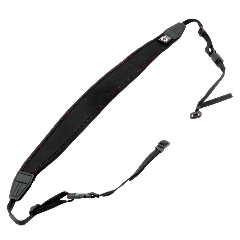 Caruba Appareil photo Neckstrap - extra long + Attache Rapide (Noir+Rouge)