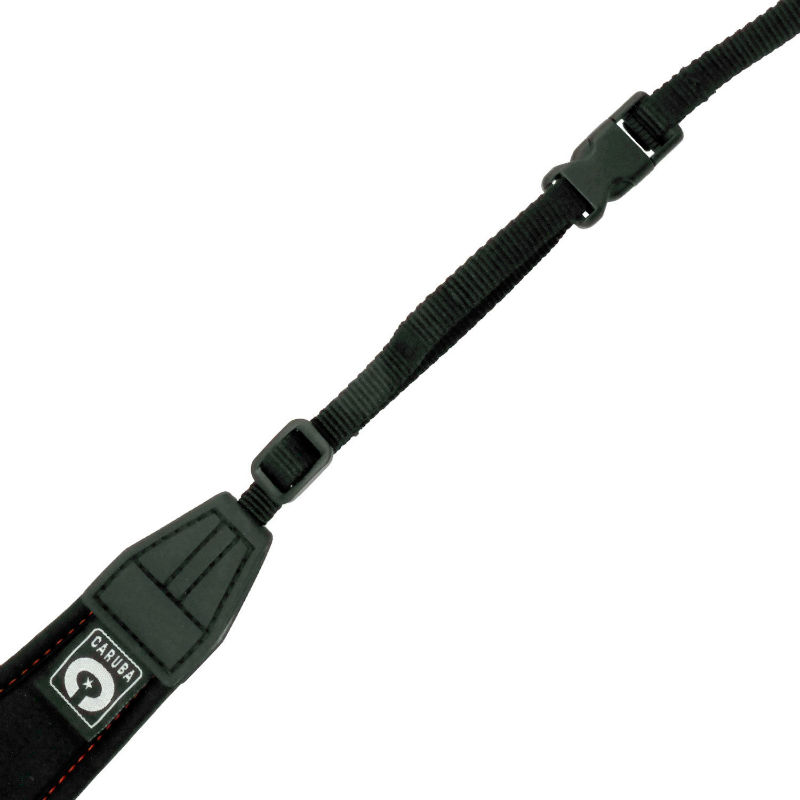Caruba Appareil photo Neckstrap - extra long + Attache Rapide (Noir+Rouge)