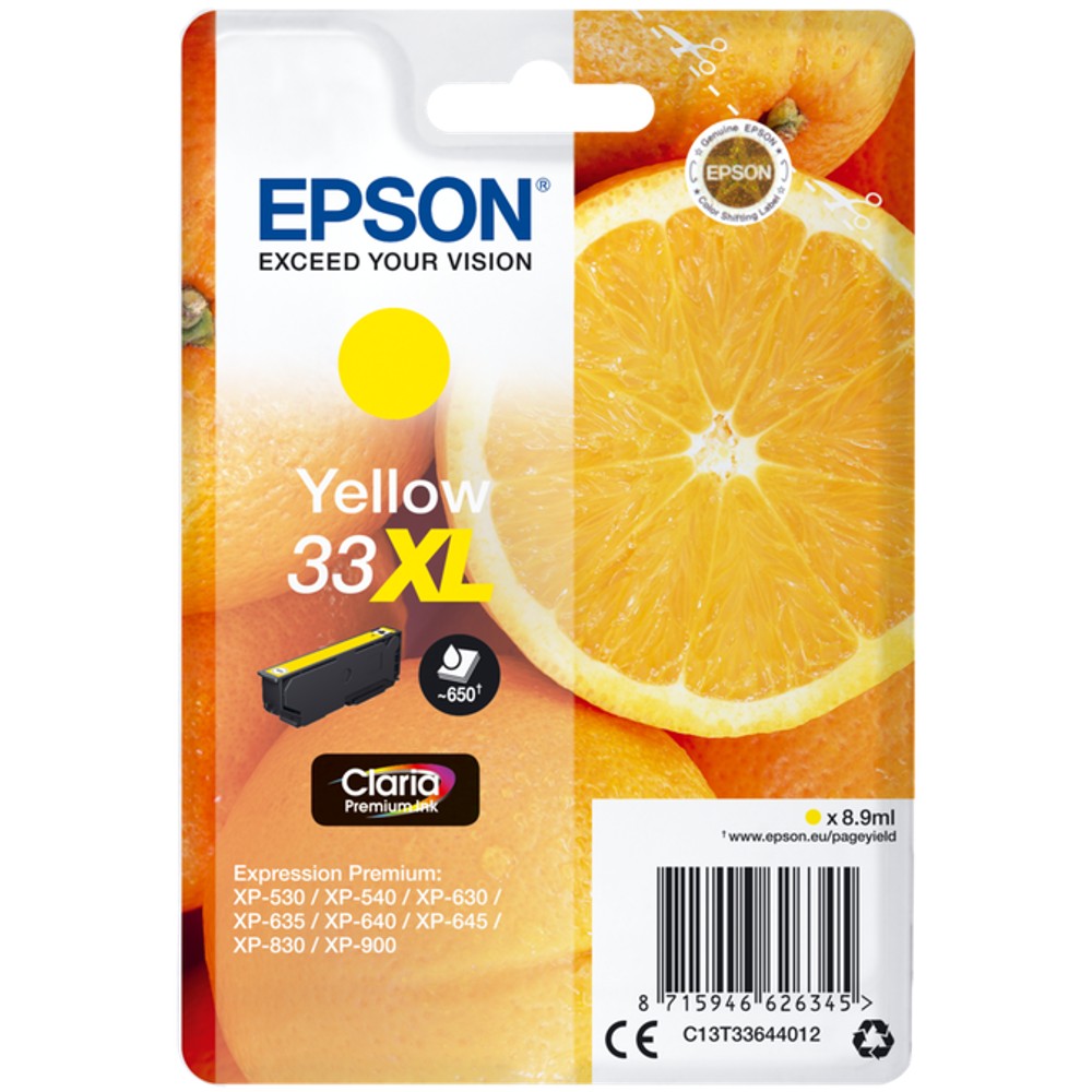 Epson 33XL Jaune