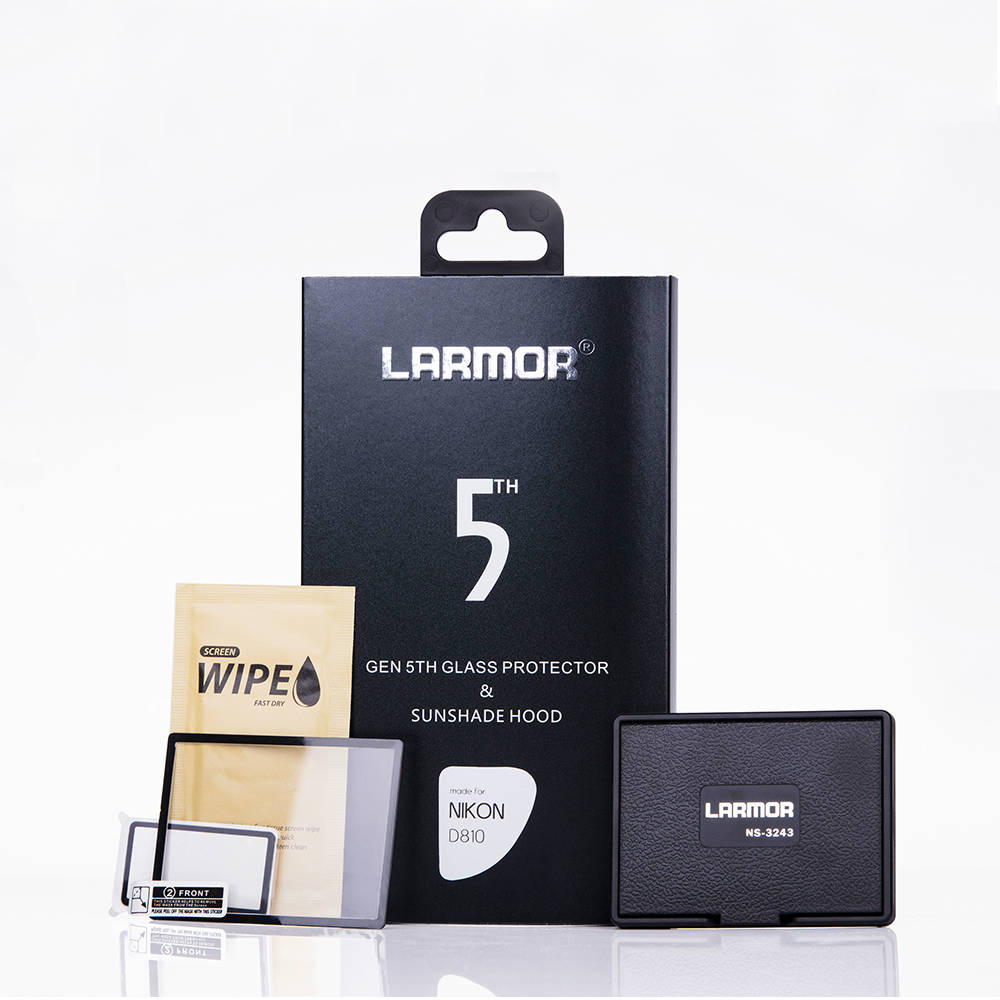 Larmor V Displayschutz Fujifilm GFX-50S/GFX-50R Screen + Shade