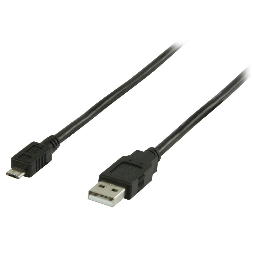 Nedis USB-zu-Micro-USB-Kabel 2.0 1,00 m Schwarz