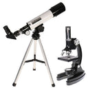 Byomic Ensemble de microscope et téléscope pour débutants dans une mallette