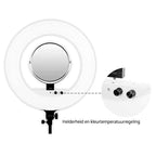 Caruba Round Vlogger 18 pouces ensemble LED PRO avec sac Blanc