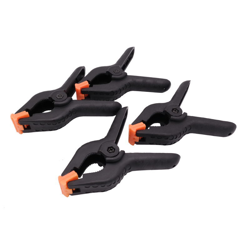 Caruba Background Clamp black/orange small (4pcs)