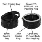 Fotodiox Macro Verlängerungsrohr Set für die Canon EOS (EF, EF-S) (Macro-Tube-EOS)