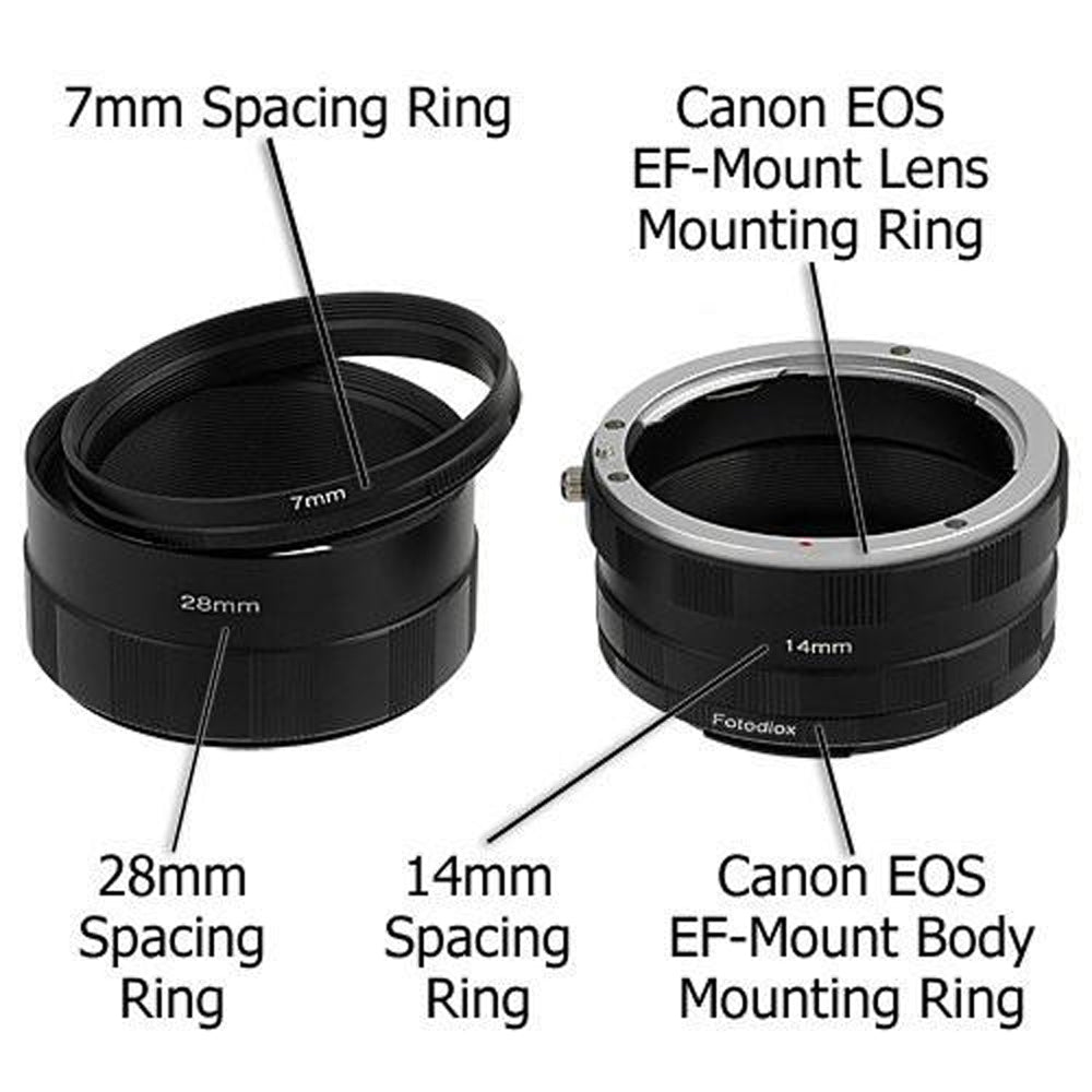 Fotodiox Macro Verlängerungsrohr Set für die Canon EOS (EF, EF-S) (Macro-Tube-EOS)