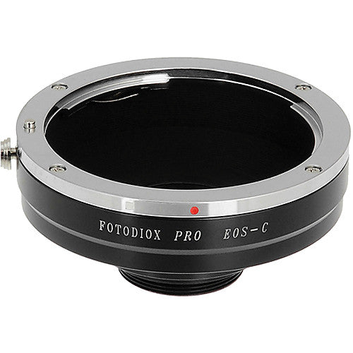 Fotodiox Pro Objektiv Mount Adapter Canon EOS (EF/EF-S) D/SLR-Objektiv auf C-Mount (1" Screw Mount) Cine & CCTV (EOS-C-Pro)