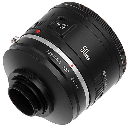Fotodiox Pro Objektiv Mount Adapter Canon EOS (EF/EF-S) D/SLR-Objektiv auf C-Mount (1" Screw Mount) Cine & CCTV (EOS-C-Pro)
