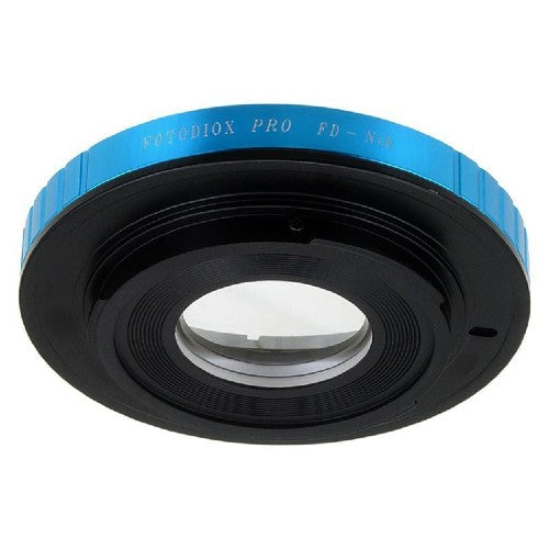 Fotodiox Pro Objektiv Mount Adapter - Canon FD & FL 35mm Spiegelreflexobjektiv auf Nikon F-Mount (mit integriertem Einstellrad für die Blendenöffnung) (FD-NikF-Pro)