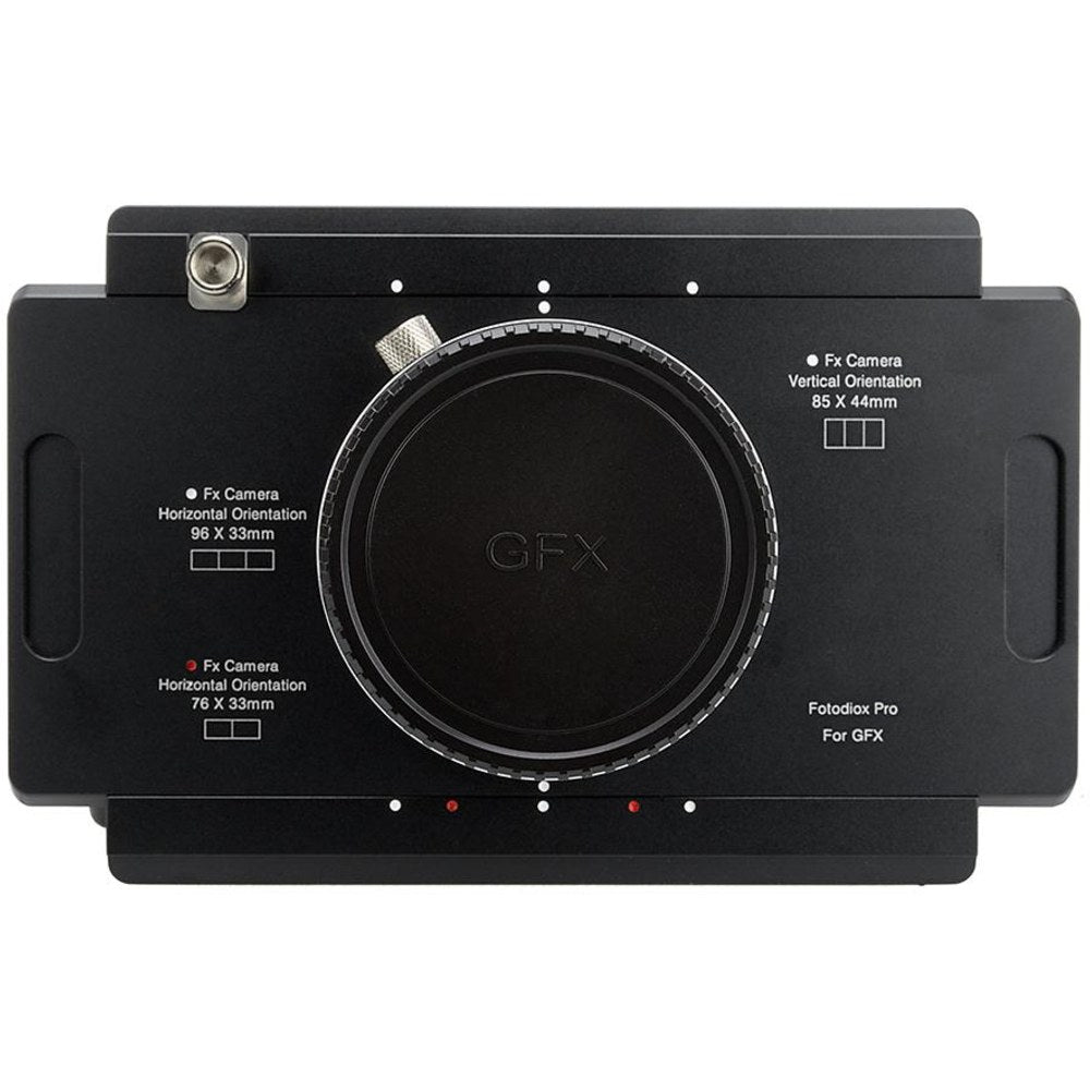 Fotodiox Pro Objectif Adaptateur de monture, Fujifilm G-Mount GFX Back vers Grand Format 4x5 View Appareils Photo avec Graflok Rear Standard (avec Shift / Stitch Adaptateur) (4x5-GFX-Pro)