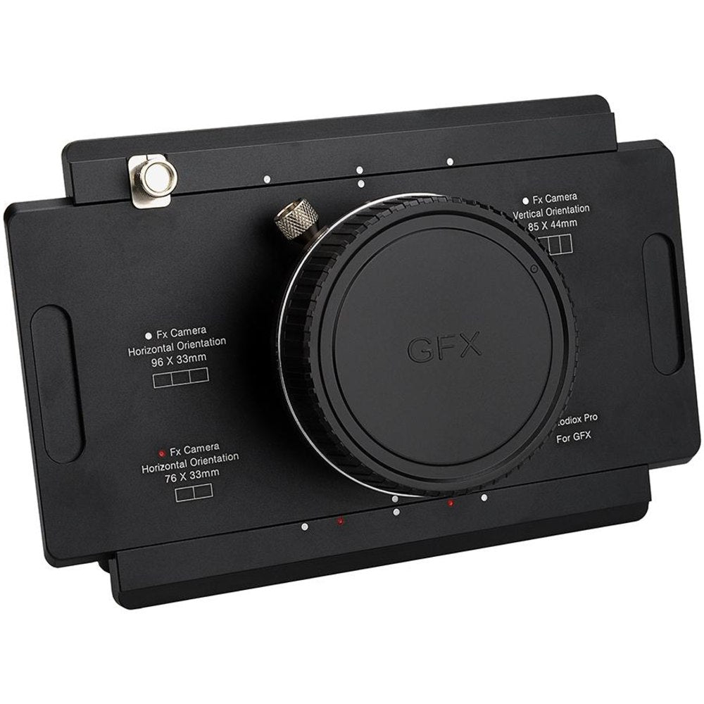 Fotodiox Pro Objectif Adaptateur de monture, Fujifilm G-Mount GFX Back vers Grand Format 4x5 View Appareils Photo avec Graflok Rear Standard (avec Shift / Stitch Adaptateur) (4x5-GFX-Pro)