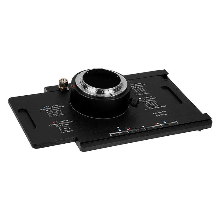 Fotodiox Pro Objectif Adaptateur de monture - Nikon Nikkor F Monture D/SLR vers Grand Format 4x5 View Appareils Photo avec a Graflok Rear Standard (avec Shift / Stitch Adaptateur) (NikF-4x5-Pro)