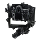Fotodiox Pro Objectif Adaptateur de monture - Nikon Nikkor F Monture D/SLR vers Grand Format 4x5 View Appareils Photo avec a Graflok Rear Standard (avec Shift / Stitch Adaptateur) (NikF-4x5-Pro)