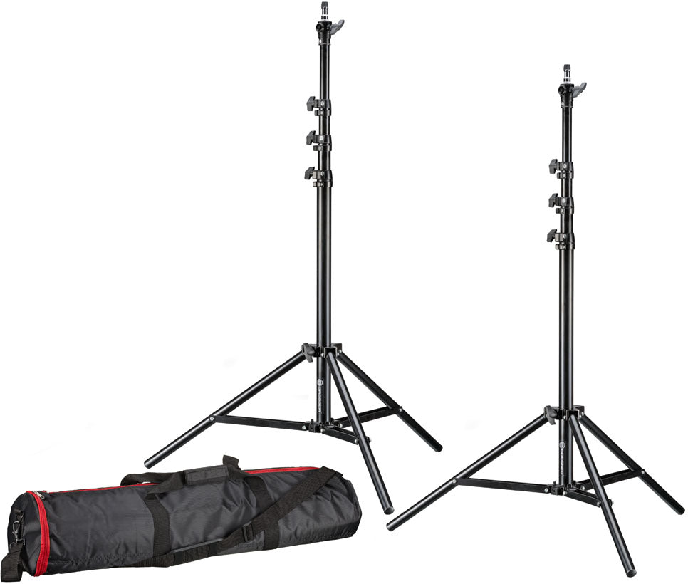 Bresser 2x BR-TP240 Pro Lampenständer 240cm + Tasche