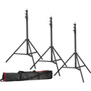 Bresser 3x BR-TP280 Pro Light Stand 280cm + bag