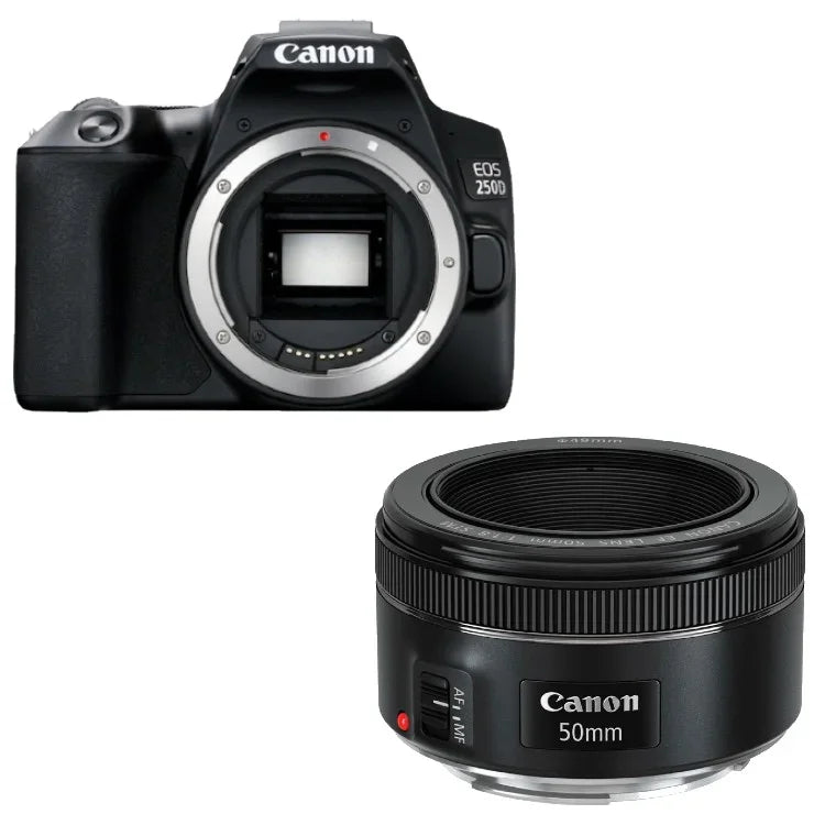 Canon EOS 250D schwarz + 50mm f/1.8 STM