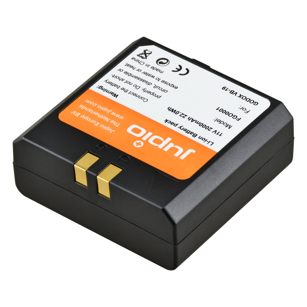 Jupio VB18 / VB19 pour Godox V850 / V860 2000 mAh