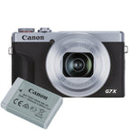 Canon Powershot G7X Mark III Silver Battery Kit