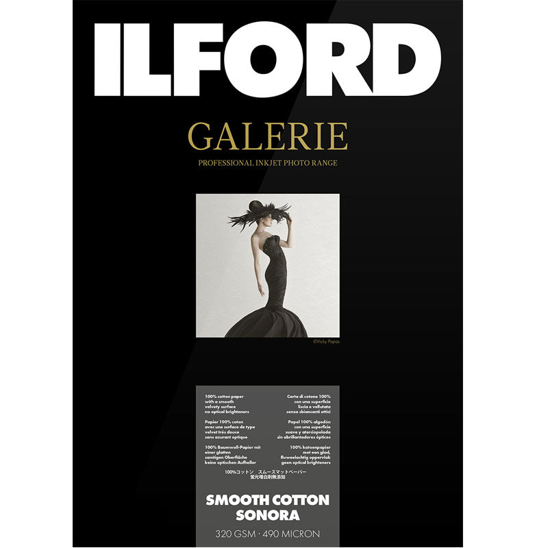 Ilford Galerie Smooth Cotton Sonora 320g A4 25 feuilles