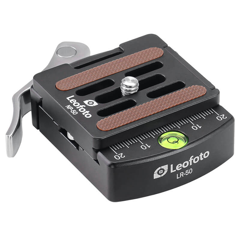 Leofoto LR-50 Quick Release Clamp + NP-50 Schnellwechselplatte