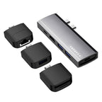 Caruba Multi-Functional 9-in-1 USB-C Hub Gris Sidéral