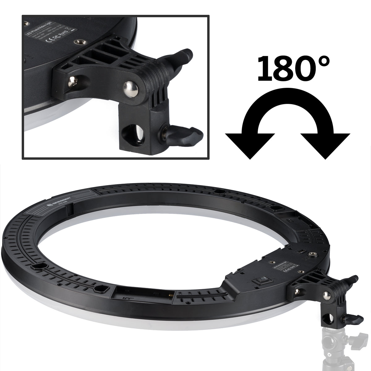 Bresser STR-48 SMD LED Ringlampe Bi-Color 48W