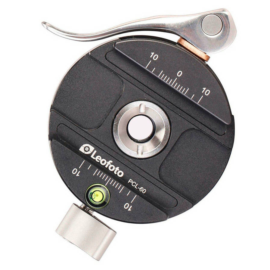 Leofoto PCL-60 Pince panoramique à dégagement rapide avec plaque de dégagement rapide NP-60