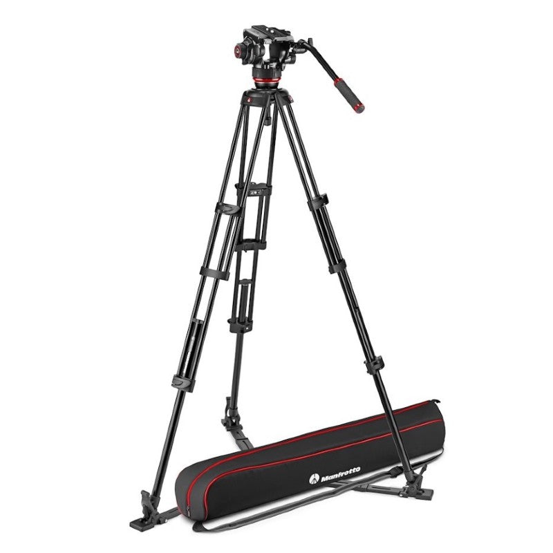 Manfrotto MVK504XTWINGA 504X Rotule Vidéo + Trépied Pied Double GS Kit en Aluminium