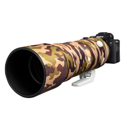 easyCover Objektiv Eiche für Sony FE 200-600 f/5.6-6.3 G OSS Brown Tarnung