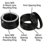 Fotodiox Makro-Verlängerungsrohrset für das Sony E-Mount (Macro-Tube-SnyE)