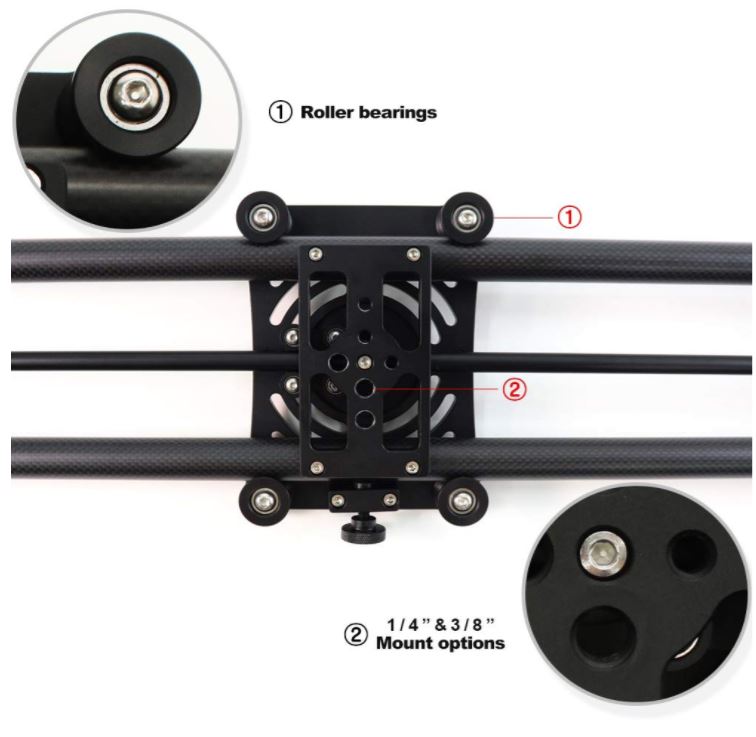 Konova P1 100cm Carbon Slider mit KMS-S2