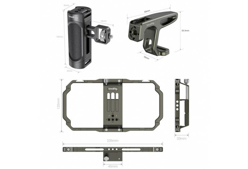 Smallrig Kit de Montage Vidéo Portable Universel pour Téléphone Portable 3155