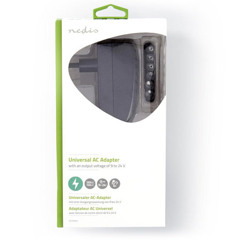 Nedis adaptateur secteur universel 9.0-24V DC, 1.0-1.5A, 24W