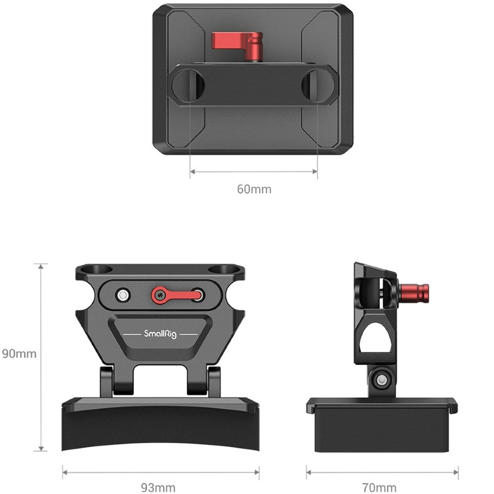 SmallRig Léger Chest Pad avec Pince pour Tiges MD3183