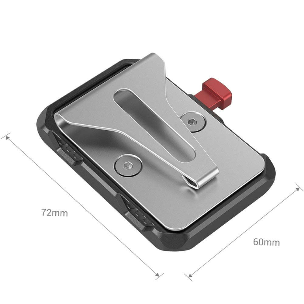 SmallRig Mini V-Mount Plaque de batterie avec clip de ceinture 2990