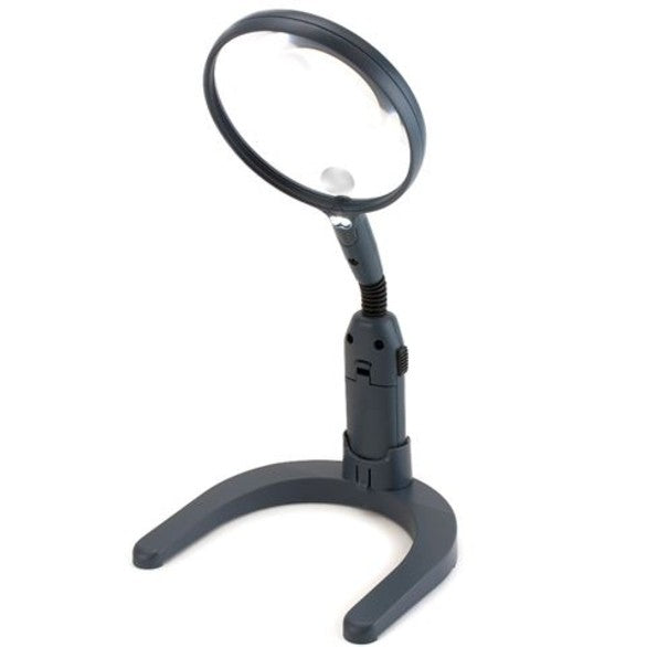 Carson Flexible Tischlupe mit LED 2x110mm