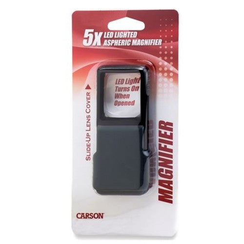 Carson Pop-Up Taschenlupe mit LED 5x40mm