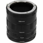 Fotodiox Ensemble de Tubes d'Extension Macro pour appareils photo reflex à monture Nikon F pour la photographie en gros plan extrême
