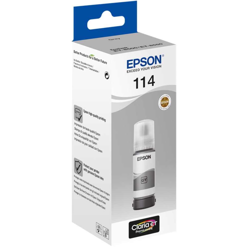 Epson 114 EcoTank Grise Bouteille d'encre