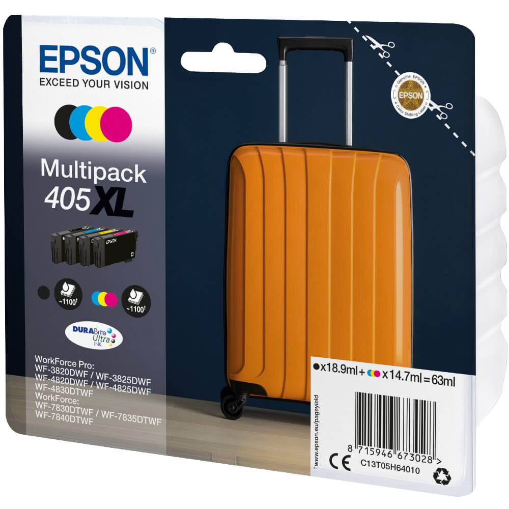 Epson multipack 4-Farben 405XL DURABrite Ultra Tinte