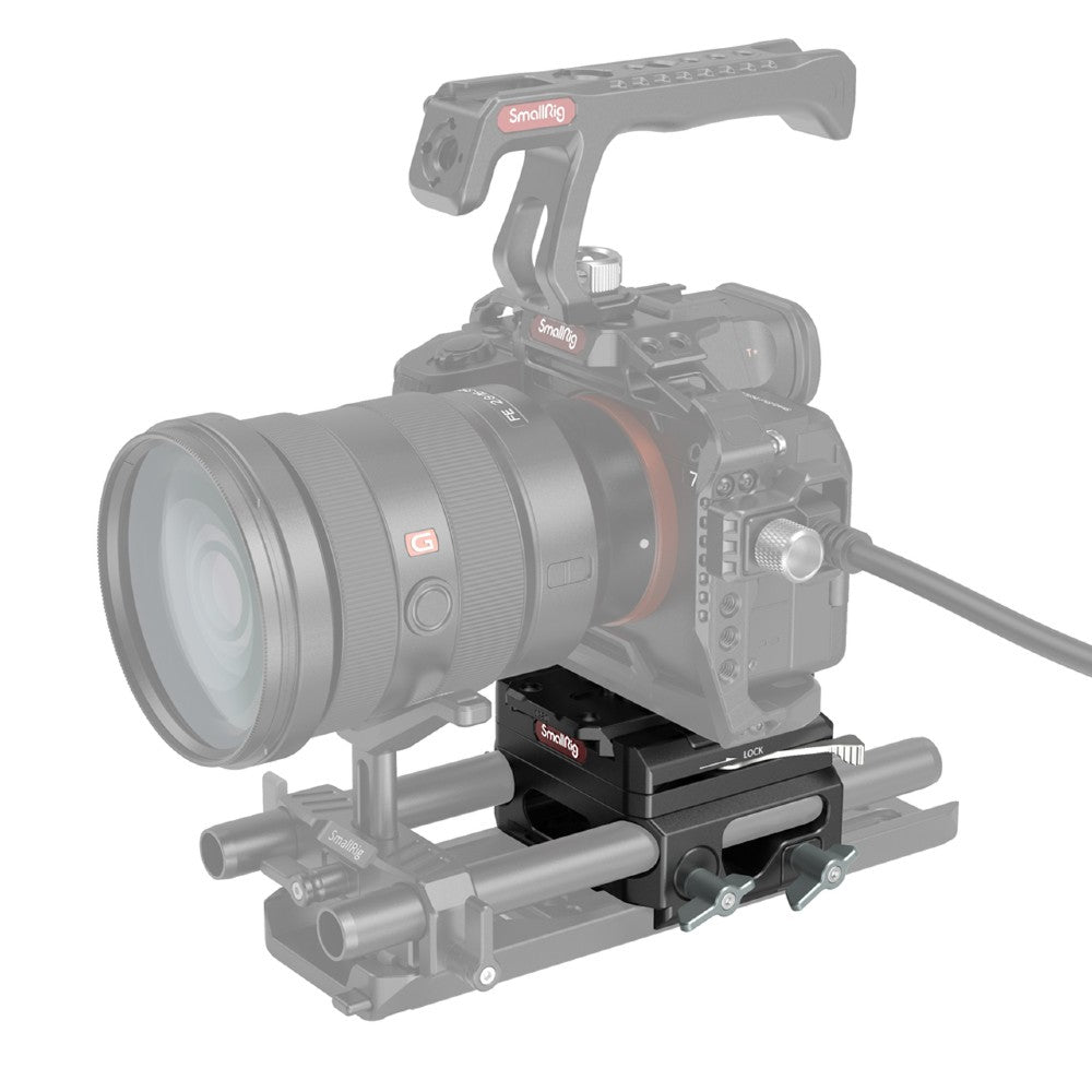 SmallRig 3067 Leichtgewichtgrundplatte mit doppelter 15-mm-Stangenklemme (Magnesiumlegierungsversion)