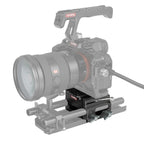 SmallRig 3067 Leichtgewichtgrundplatte mit doppelter 15-mm-Stangenklemme (Magnesiumlegierungsversion)