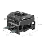 SmallRig 3067 Leichtgewichtgrundplatte mit doppelter 15-mm-Stangenklemme (Magnesiumlegierungsversion)