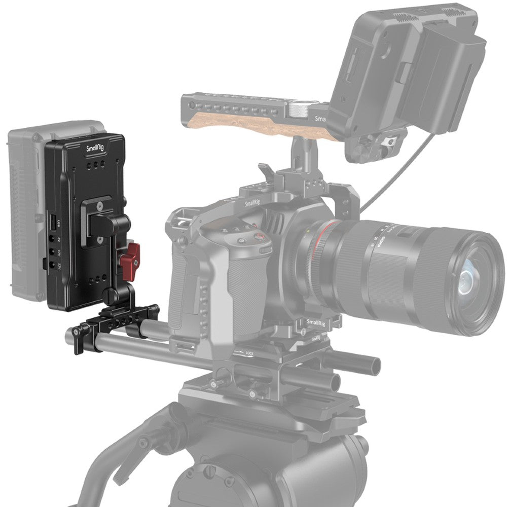SmallRig 3204 V-mount battery adapter plate with adjustable arm