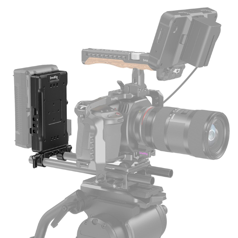 SmallRig 3204 V-mount battery adapter plate with adjustable arm